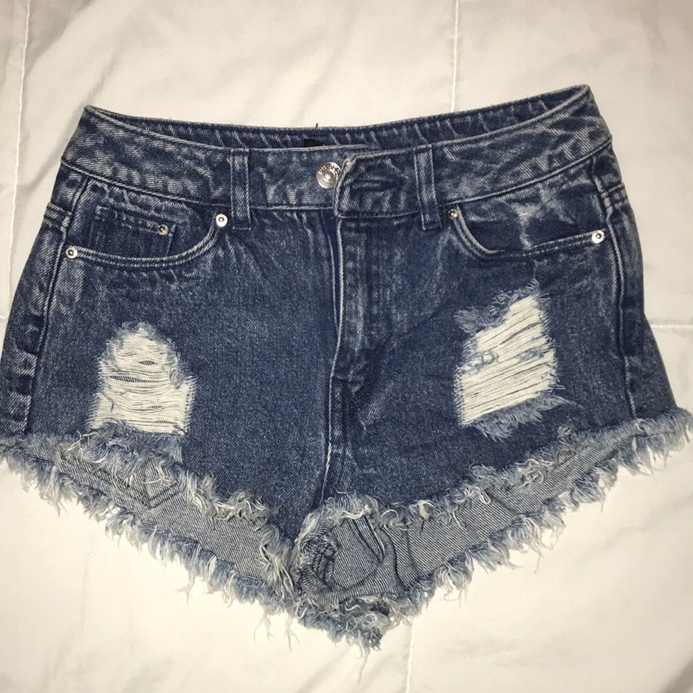 denim shorts